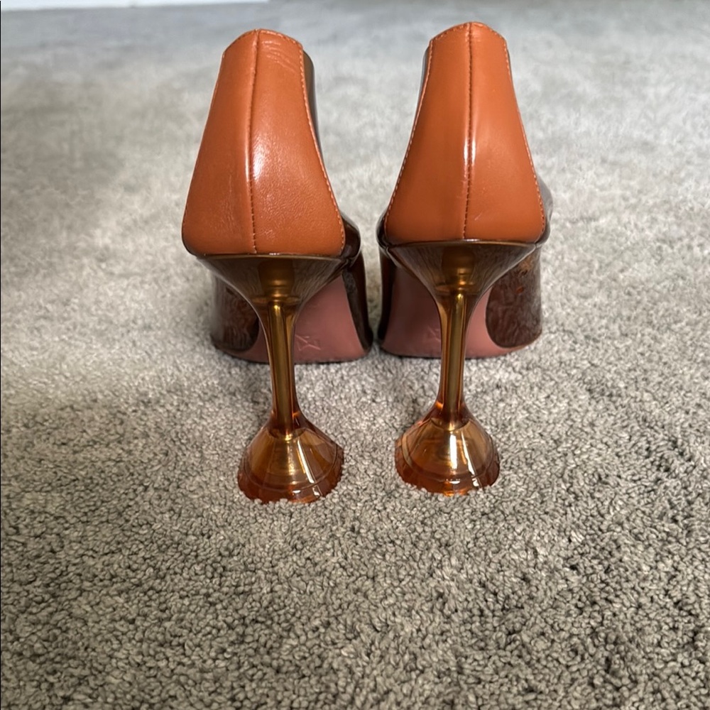Amina Muaddi Ami Glass Heels - Picture 3 of 4
